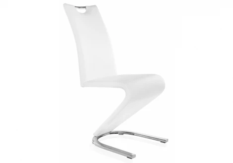 Обеденный стул на металлокаркасе Woodville Barlo белый 1783