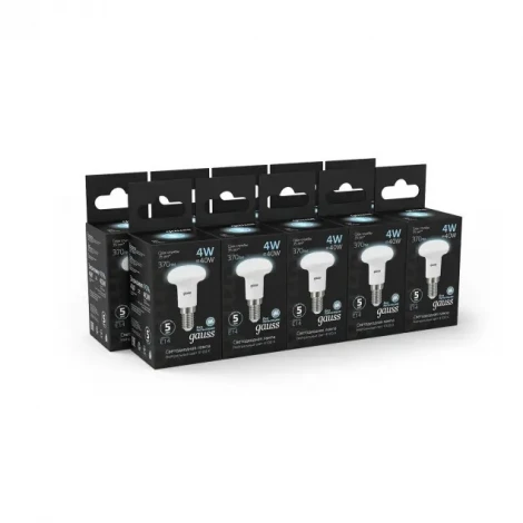 Лампочка светодиодная E14 4 Вт 330 lm 4100K нейтральное свечение Gauss 106001204