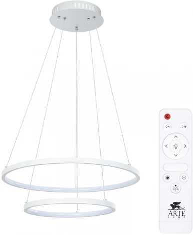 Подвесной светильник ярусный Arte Lamp Frodo A2197SP-2WH (LED, 220V, пульт управления, на тросе)