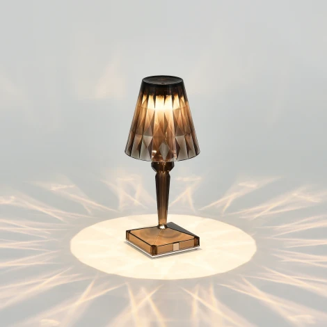 Настольная лампа ST Luce Sparkle SL1010.734.01 Дымчато-серый/Дымчато-серый LED 1*2W 3000K - 6000K