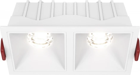 Встраиваемый светильник Alfa LED 4000K 2x10Вт 36° Maytoni Technical DL043-02-10W4K-SQ-W (220V)