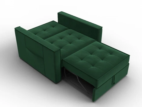 Кресло-кровать Лига-104 (80) (ЛДСП,Брус,Фанера,Велюр/Зеленый) Лига Диванов 134854
