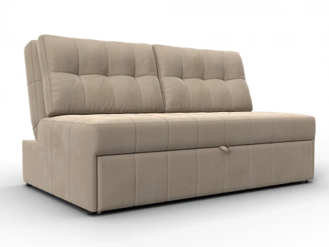 Диван прямой Лига-107 (140) (ЛДСП,Брус,Фанера,Велюр/Бежевый) Лига Диванов 134906