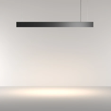 Подвесной линейный светодиодный светильник Maytoni Basis P051PL-36W2.7-6K-B (220V, на тросе)