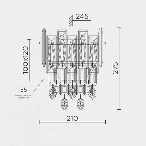 Бра хрустальное Modelux ML.7082.02 CR