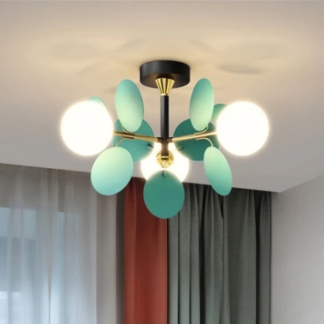 Люстра на штанге Matisse Blue D45 ImperiumLoft Matisse-Blue01 (191899-26) (220V, шар)