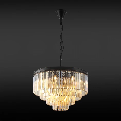 Подвесная люстра Citilux Мартин CL332142 (220V, хрусталь, на цепи, круглые)