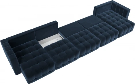 Диван П-образный Лига-052 НПБ МегаЛонг Лига Диванов (Велюр) арт.128864