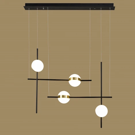 Подвесной светильник Mantra Cuba 7160 (LED, 220V, на тросе, шарики, асимметрия)