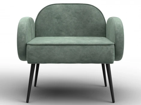 Кресло Лига-086 (Фанера/Металл/Велюр/Зеленый) Лига Диванов 132443