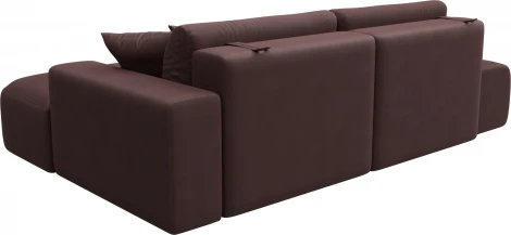 Диван угловой Лига-036 НПБ Модерн правый угол Лига Диванов (Замша) арт.127779