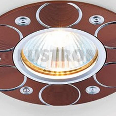 Встраиваемый точечный светильник Ambrella A808 AL/BR (220V)