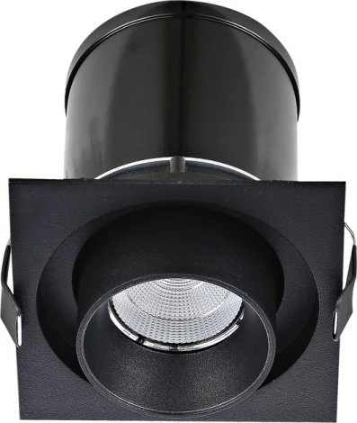 Встраиваемый светильник Donolux Periscope DL18621/01SQ Black Dim (LED, 220V, круглые)
