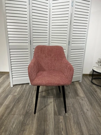 Стул M-City BRANDY WZ2042-11 брусничный/ черный каркас