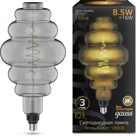 Лампочка светодиодная филаментная Gauss 161802005