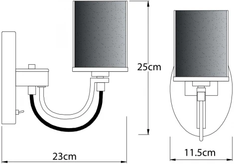 Бра Arte Lamp Ombra A2995AP-1CC
