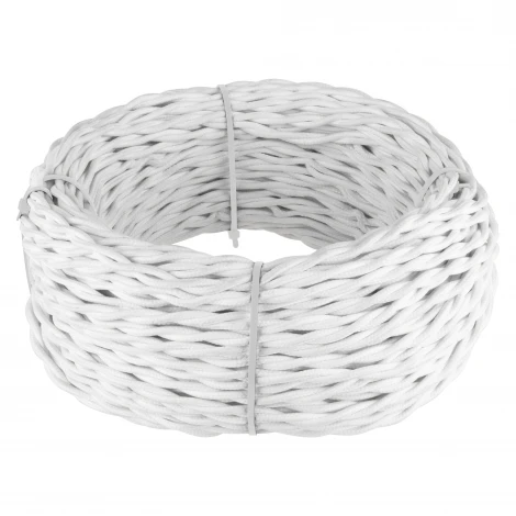 Ретро кабель витой 3х1,5 (белый) 20 м Werkel W6453201 (a051397)