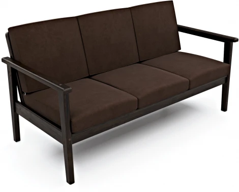 Диван Arsko прямой Лориан Б венге велюр коричневый