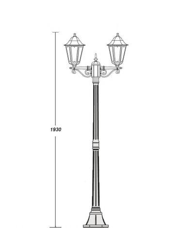 Наземный фонарь Oasis Light Petersburg M Black 79808M A