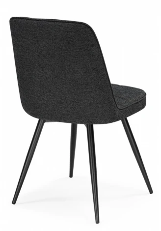 Обеденный стул Woodville Texas (Металл, Рогожка/Черный) арт.15892