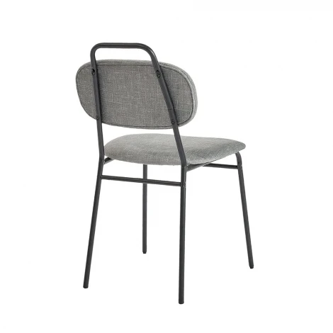 Стул MOLLY разборный черный каркас серое сиденье Bradex Home FR 1067