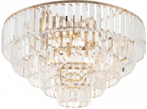 Потолочная люстра каскадная хрустальная Arte Milano Sorrento-7209 377209/8/570 GD (220V, круглые)