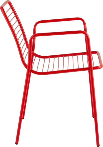 Стул с подлокотниками Дели металл красный Stool Group (арт.УТ000039268)