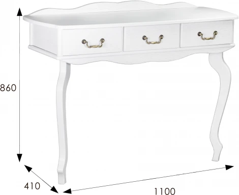 Консоль Берже 6 белый ясень от фабрики Mebelik