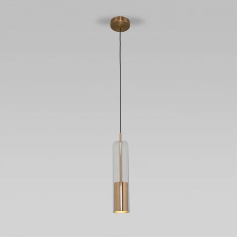 Подвесной светильник Solita 50249/1 латунь Eurosvet (220V, на проводе, круглые)