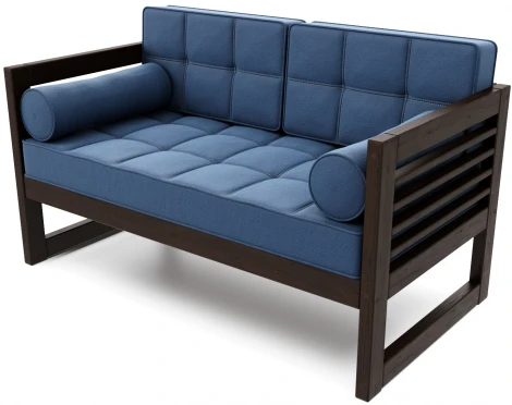 Диван Arsko прямой Сега М венге велюр синий