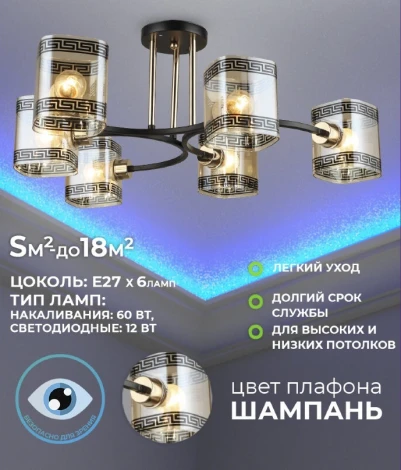 Потолочная люстра Wedo Light Evet 66772.01.69.06