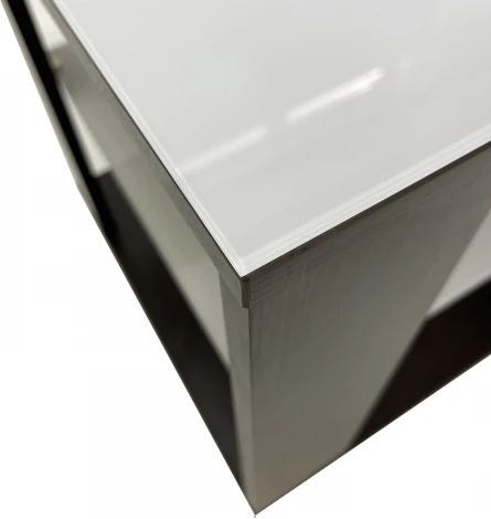 Стол журнальный BeautyStyle 6 венге/стекло белое от фабрики Mebelik