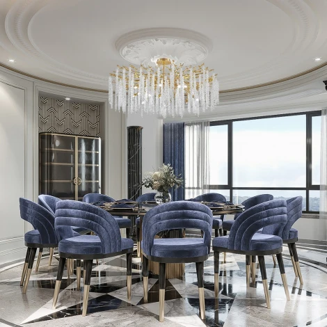 Потолочная люстра хрустальная на штанге Arte Milano Milano-1 23111.1000.14.E14.A GD (220V)