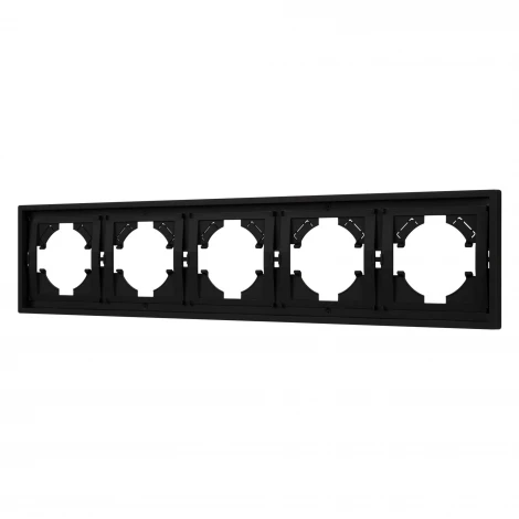 Рамка пластиковая FRM-TENDO-SFPL-5-BK (Arlight, Матовый черный) 054657