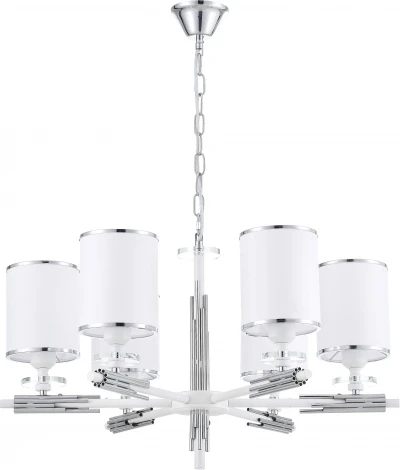 Люстра подвесная Effect 1157/6S E27*60W Matt white/Chrome
