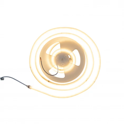 Комплект светодиодной ленты для бань и саун, до +100°С, катушка 5м, теплый белый свет ,3000К, крепление в/к Uniel Готовое решение ULS-N40-2835-120LED/m-16mm-IP68-DC24V-10W/m-5M-3000K NEON SET01