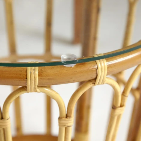 Комплект террасный AKIRA /с подушкой/ Natural (натуральный) (skin rattan eco)