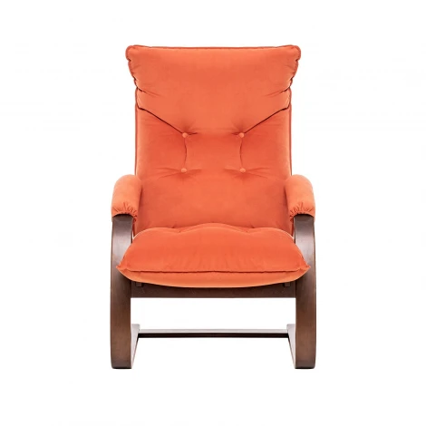 Кресло-трансформер Leset Монако (Фанера,Березовый шпон,Металл,Велюр/Орех) арт.2500000117565