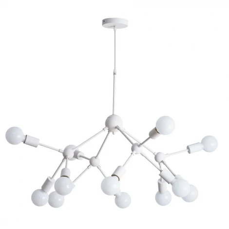 Подвесная люстра Arte Lamp Matrix A3064SP-12WH (220V, на проводе, шарики, молекулы)