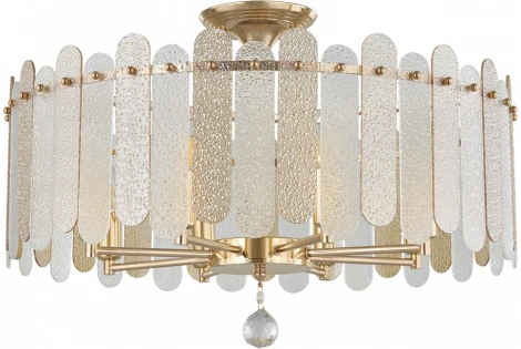 Потолочная люстра хрустальная на штанге Arte Milano Sorrento-3109 373109/8/80/580 GD (220V)