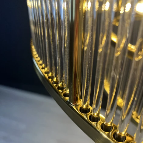 Потолочная люстра на штанге RH Marais Round Chandelier D100 ImperiumLoft 40,2668 (228942-22, Умный дом)