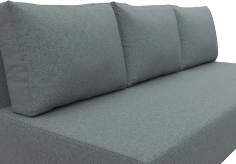 Диван прямой Лига-033 (Серый/Рогожка) Лига Диванов арт.124197