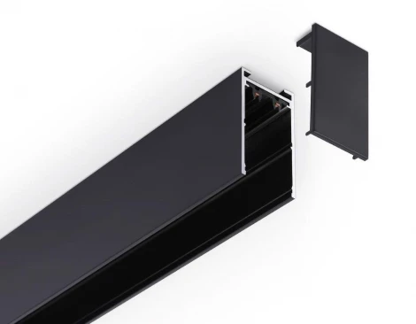 Шинопровод накладной однофазный черный 220V 1 м AM Group AM541 1M BK SMART
