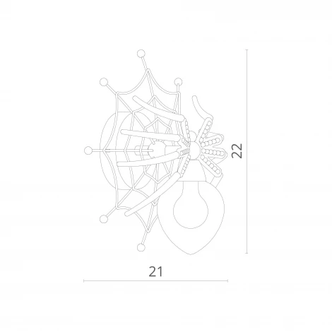 Бра Divinare Ragno 1308/02 AP-1