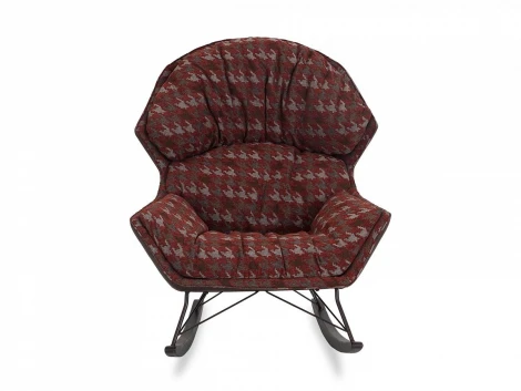 Кресло-качалка Oscar pump ОГОГО 632075 (бордовый)
