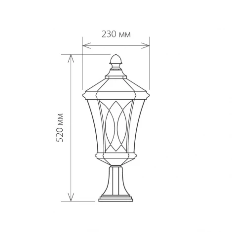 Наземный фонарь Elektrostandard Virgo капучино GLXT-1450S (220V, IP44)