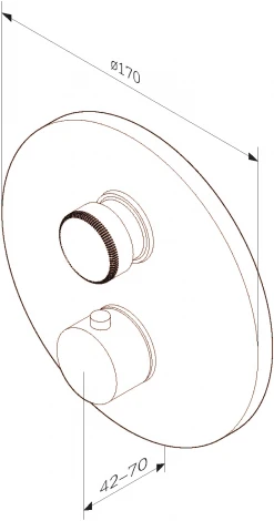 Термостат AM.PM Inspire V2.0 F50A75700 для ванны с душем