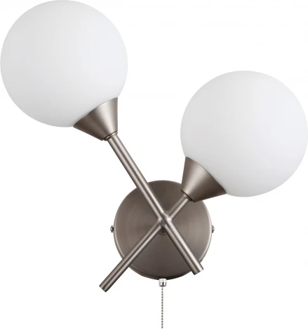 Бра с выключателем Moderli Molecule V10844-2W (220V, шар)