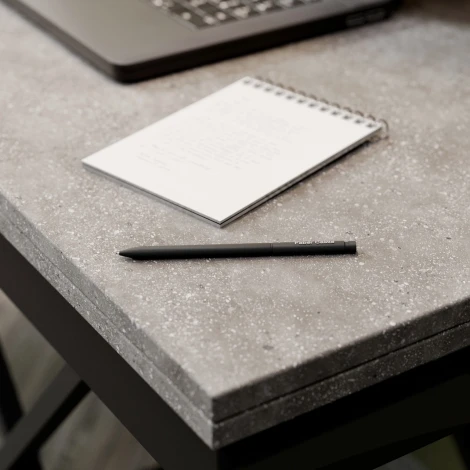 Стол универсальный трансформируемый АНДРЭ Loft ЛДСП терраццо/чёрный от фабрики Mebelik