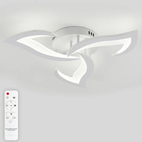 Потолочная люстра Natali Kovaltseva Simply LED LAMPS 81401 с пультом ДУ 60W, белый, LED (регулировка яркости, 220V)